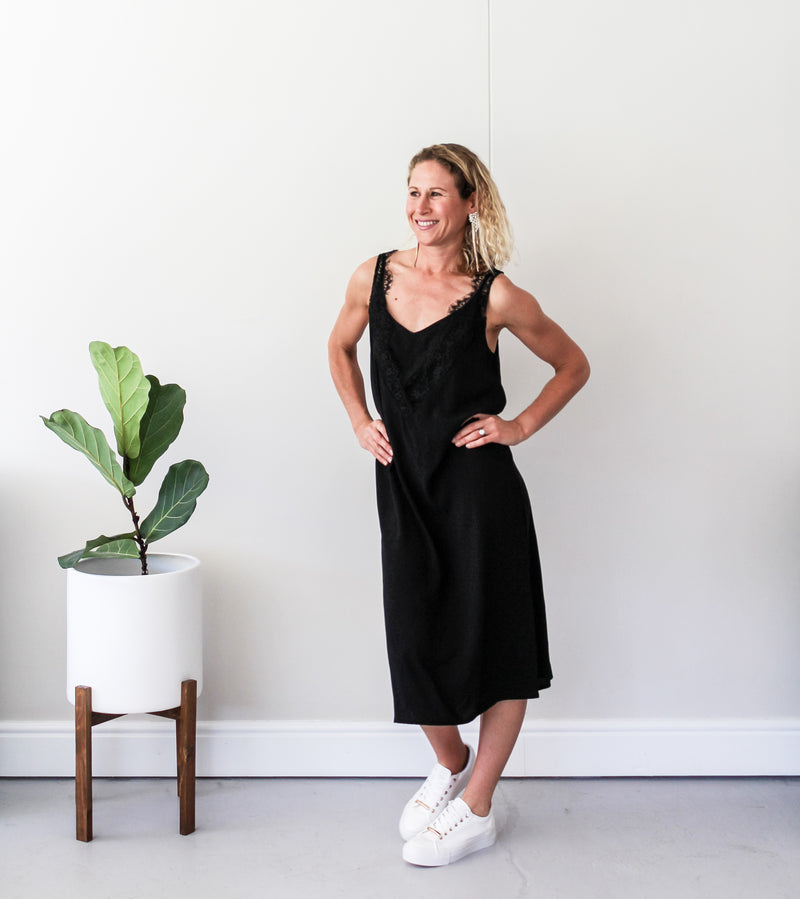 Cami Slip Dress - Black