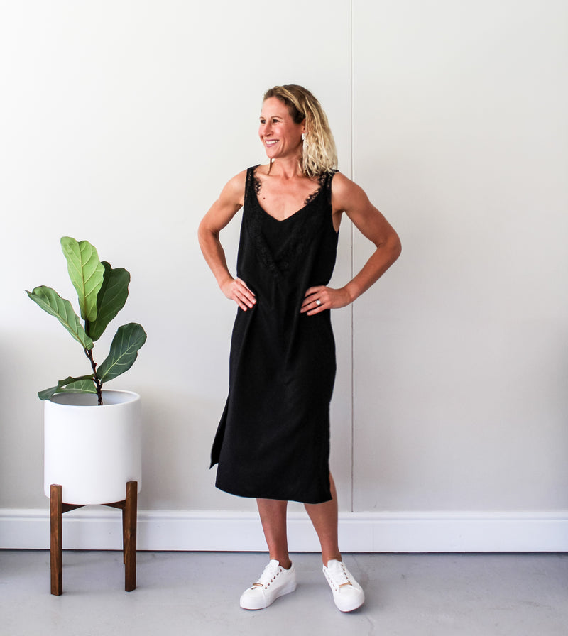 Cami Slip Dress - Black