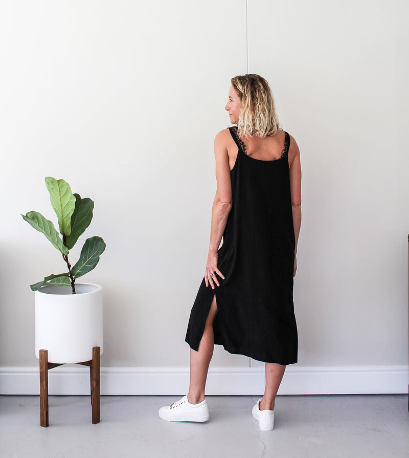 Cami Slip Dress - Black