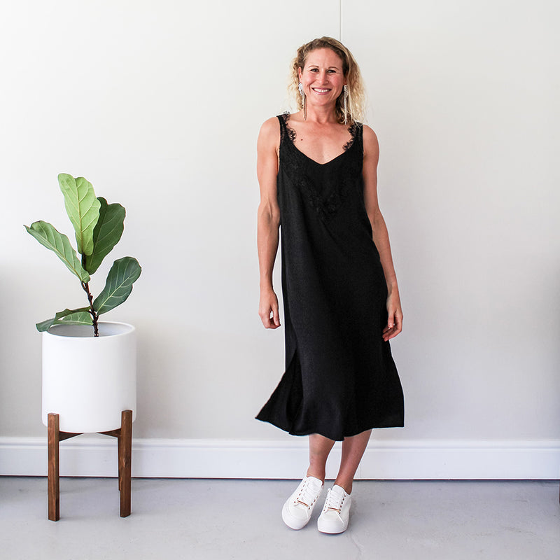 Cami Slip Dress - Black