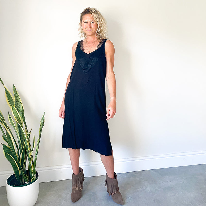 Cami Slip Dress - Black