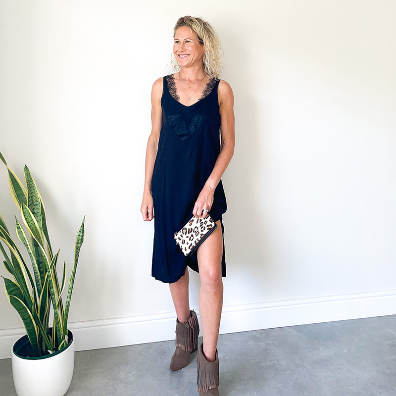 Cami Slip Dress - Black