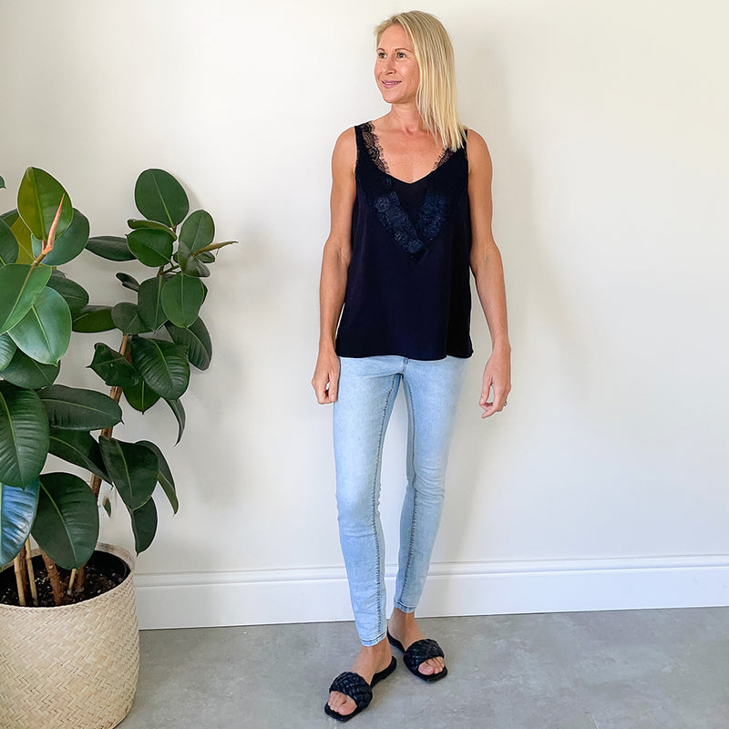 Lace Cami - Black