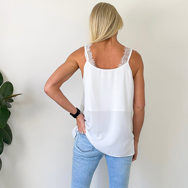 Lace Cami - WHITE
