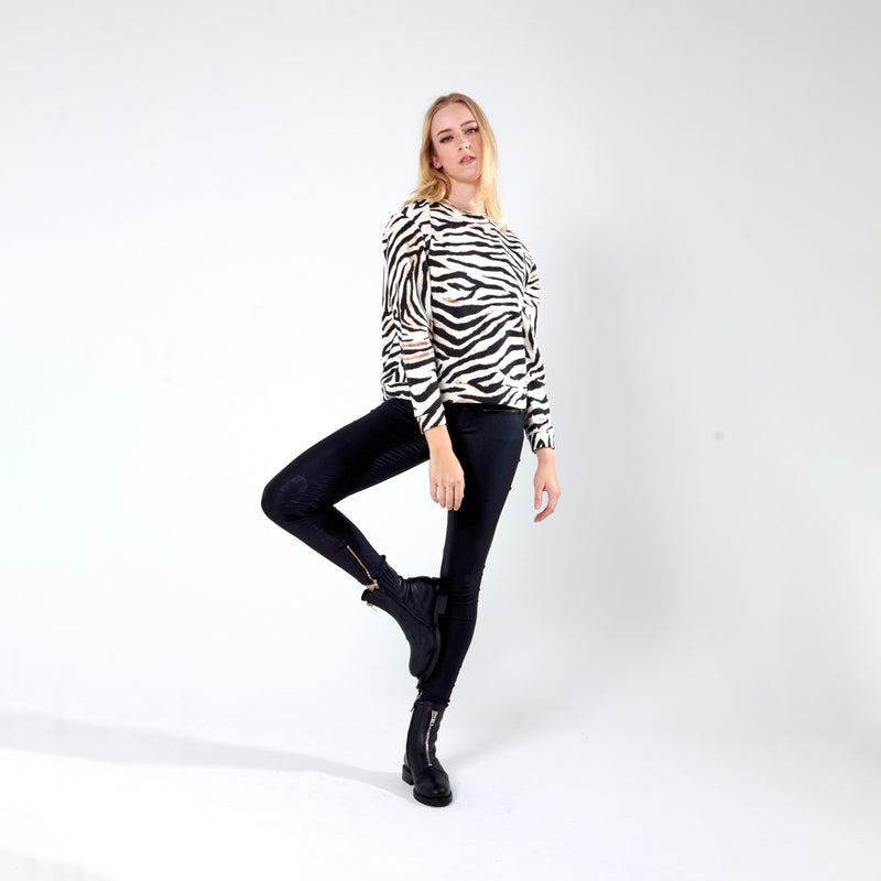 Track Top - Zebra