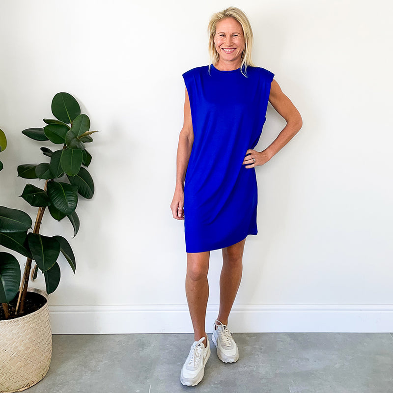T-Shirt Dress - Cobalt