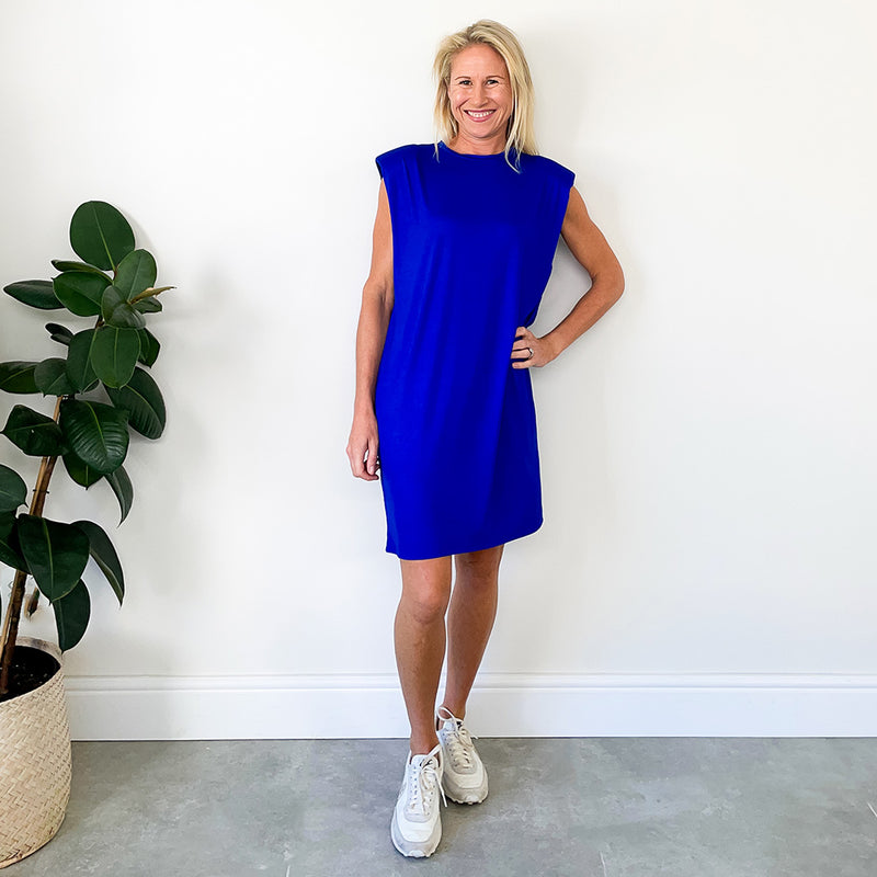 T-Shirt Dress - Cobalt