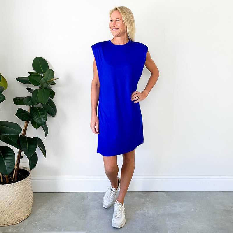 T-Shirt Dress - Cobalt