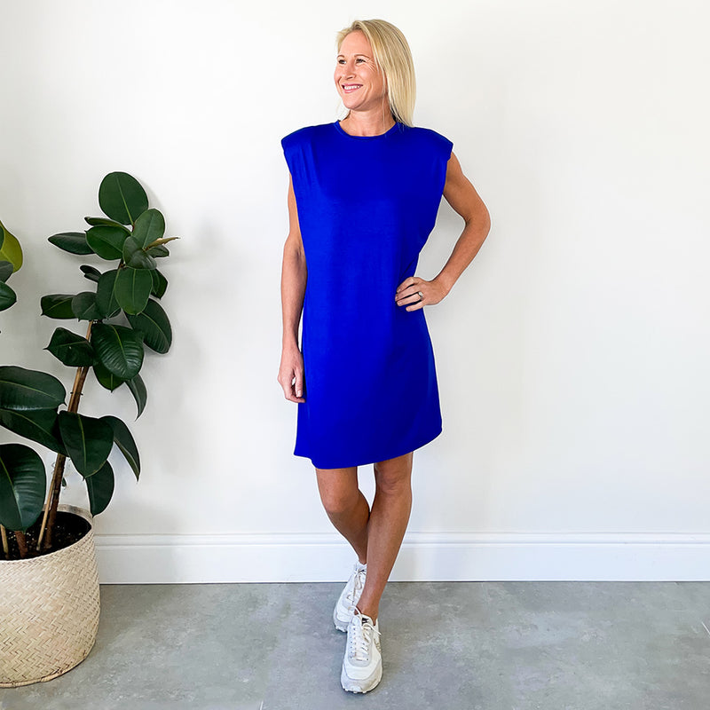 T-Shirt Dress - Cobalt
