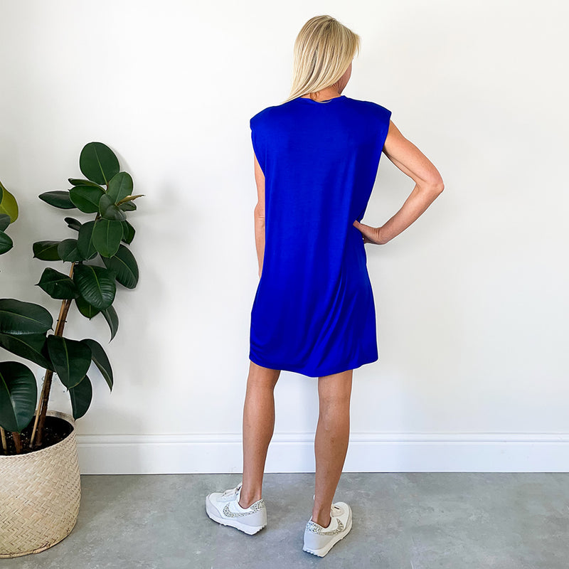 T-Shirt Dress - Cobalt
