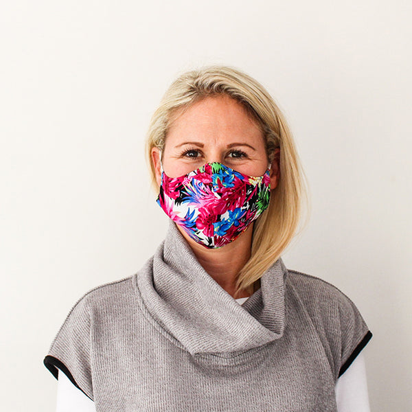 Shaped Mask - Floral Print