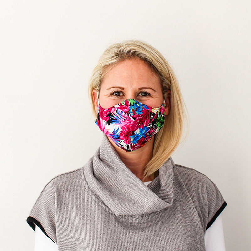 Shaped Mask - Floral Print