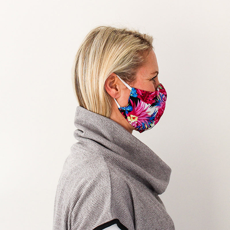 Shaped Mask - Floral Print