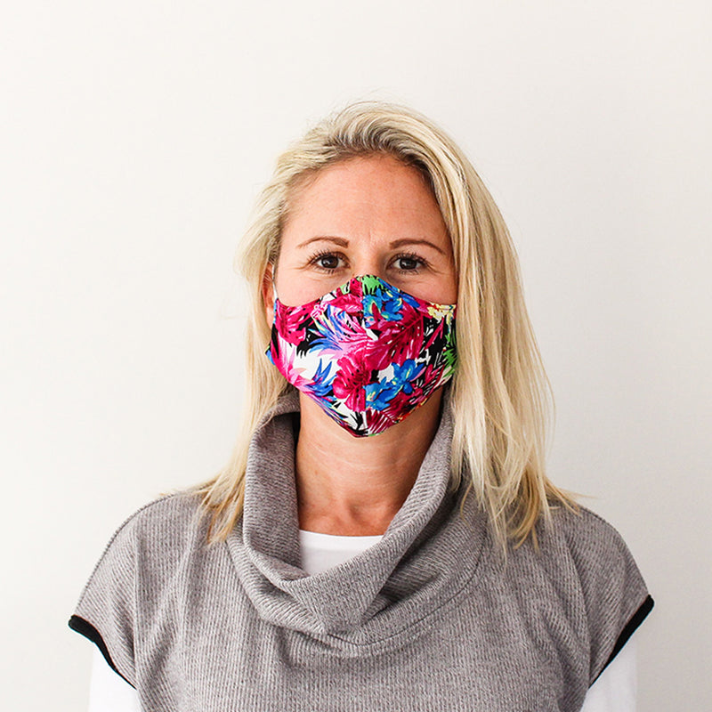 Shaped Mask - Floral Print