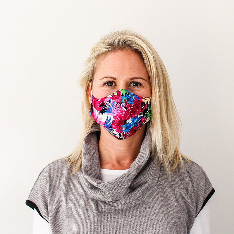 Shaped Mask - Floral Print