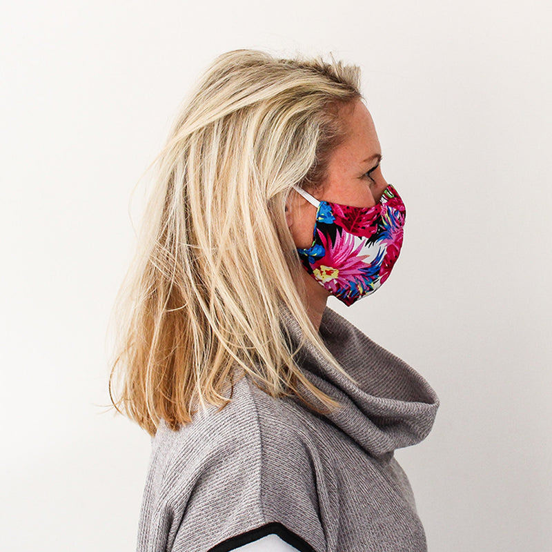 Shaped Mask - Floral Print