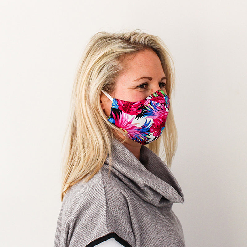 Shaped Mask - Floral Print