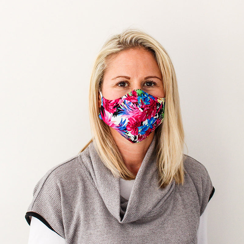 Shaped Mask - Floral Print