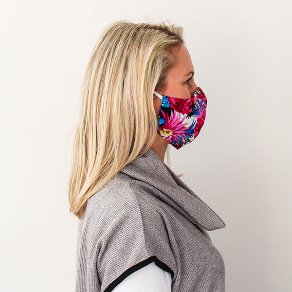 Shaped Mask - Floral Print