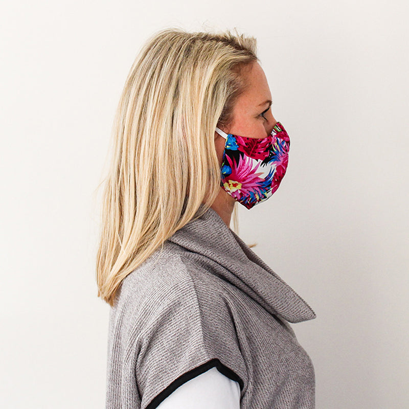 Shaped Mask - Floral Print